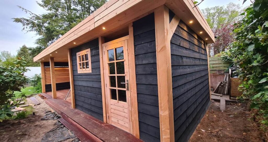 Tuinhuis met overkapping | Inclusief montage | Maatwerk